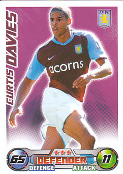 Curtis Davies Aston Villa 2008/09 Topps Match Attax #23